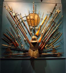 A display of historic weaponry